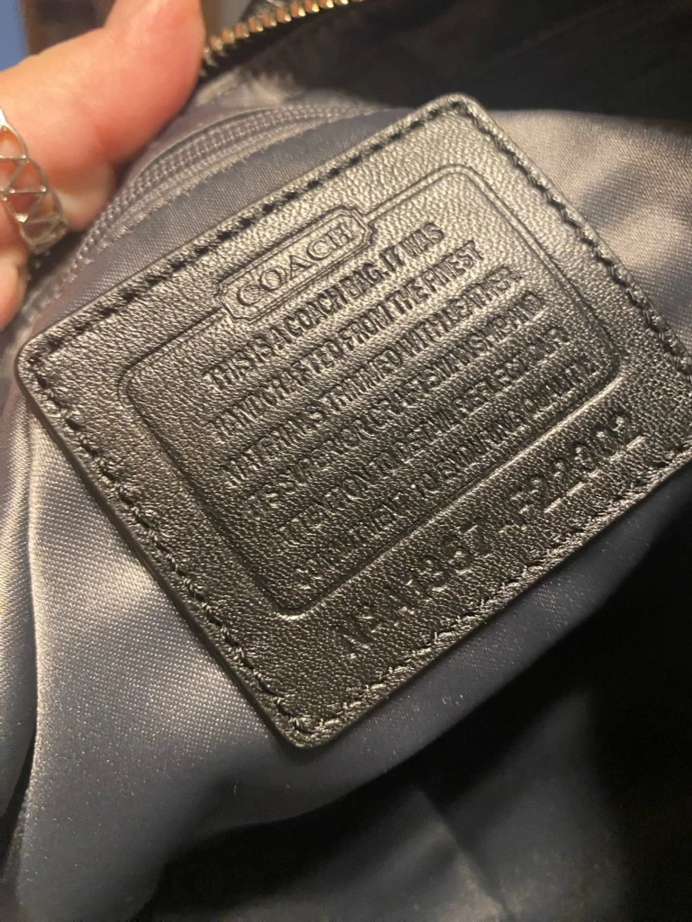 Vintage Coach Kristin Signature East West Bag Black Grey Y2K Indie Sleaze Retro - Picture 2 of 16